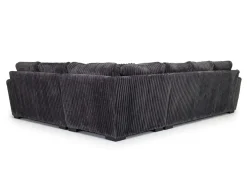 Casper 3 Piece Sofa Sectional In Pony Slate, Left Facing
