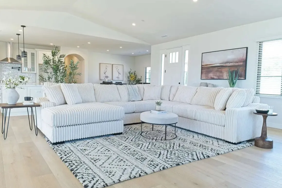 Casper 4 Piece Xl Loveseat Chaise Sectional In Pony Slate, Left Facing