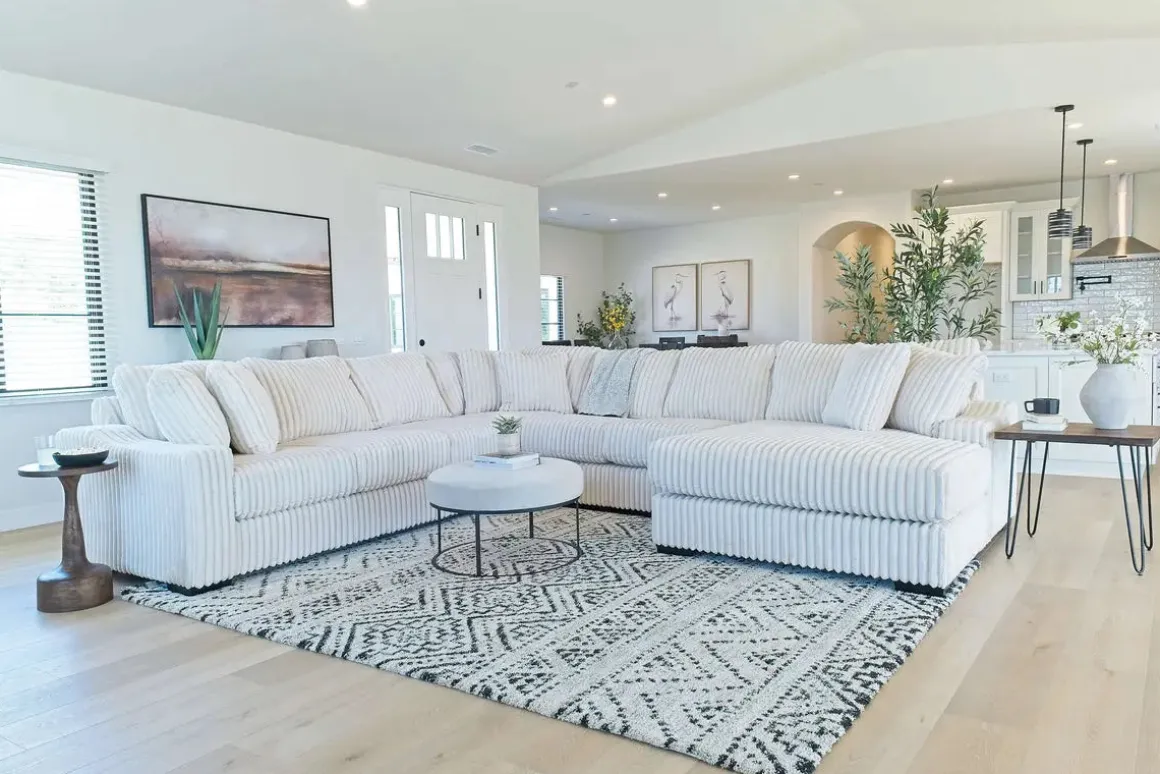 Casper 4 Piece Xl Loveseat Chaise Sectional In Pony Slate, Left Facing