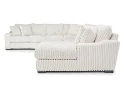 Casper 4 Piece Xl Sofa Chaise Sectional In Pony Slate, Left Facing