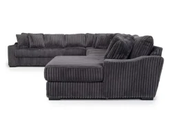 Casper 4 Piece Xl Sofa Chaise Sectional In Pony Slate, Left Facing