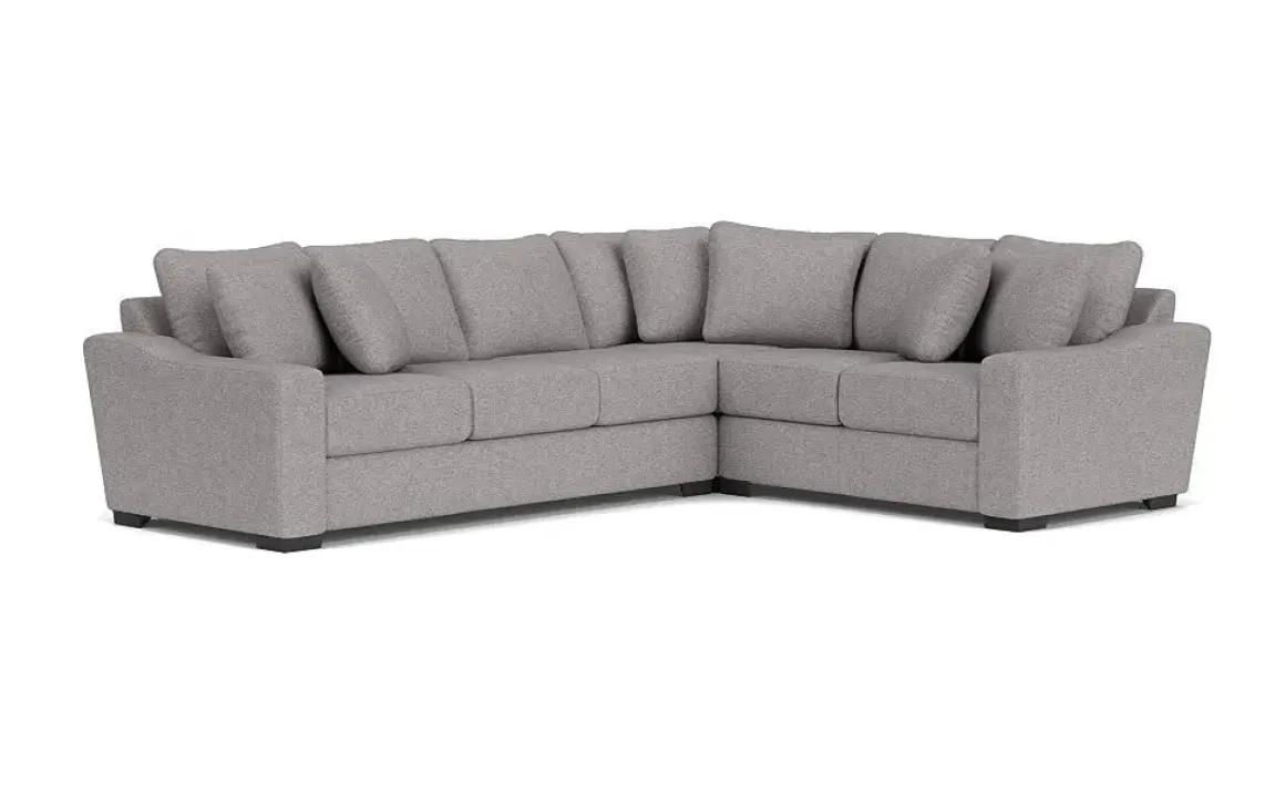 Casper Crypton Performance Tux Sofa Sectional In Custom, Left Facing