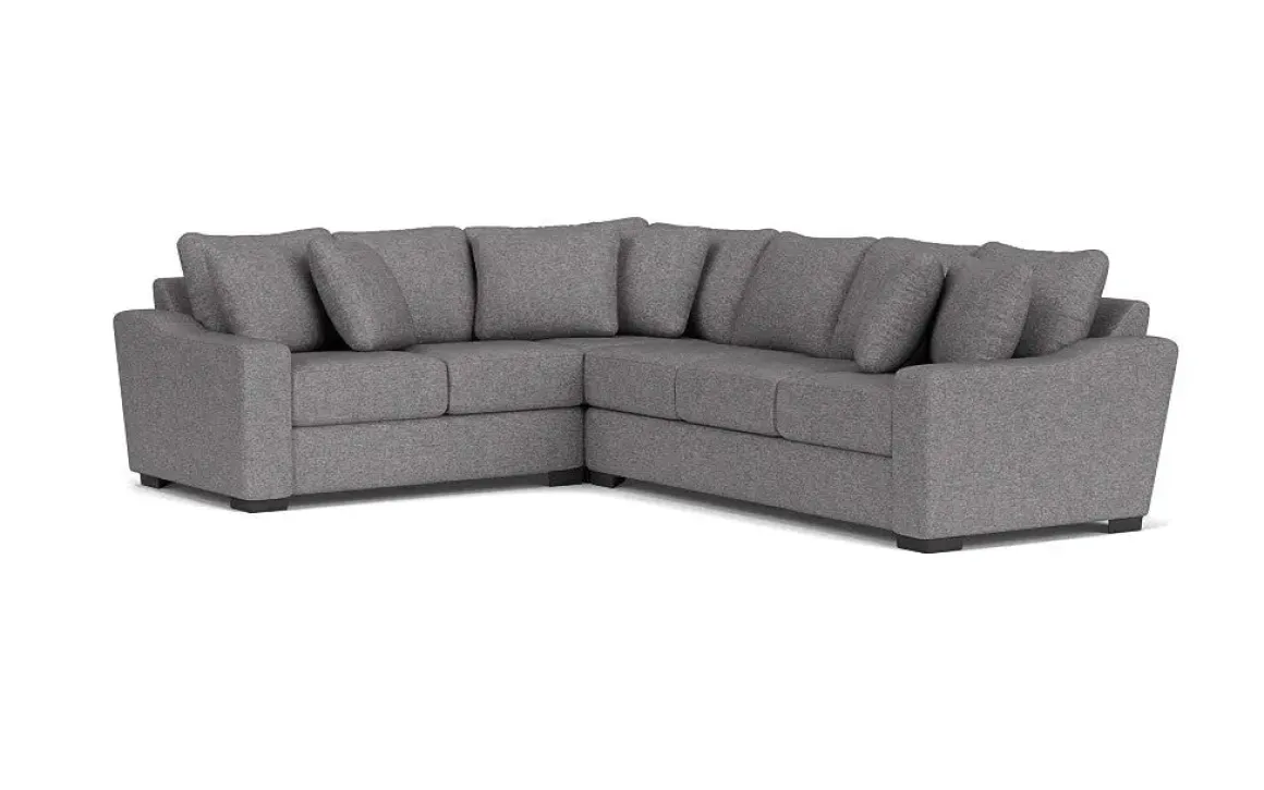 Casper Crypton Performance Tux Sofa Sectional In Custom, Left Facing