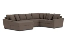 Casper Crypton Performance Tux Loveseat Chaise Sectional In Custom
