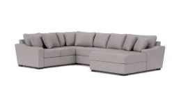 Casper Crypton Performance Tux Loveseat Chaise Sectional In Custom
