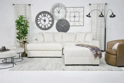 Casper Sofa Chaise In Pony Slate, Left Facing