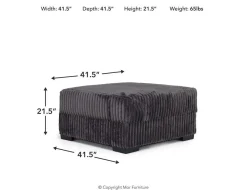 Casper Storage Ottoman In Pony Slate