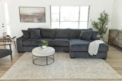 Casper Xl Sofa Chaise In Pony Slate, Left Facing