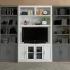 Catalina 2 Piece Entertainment Center In White