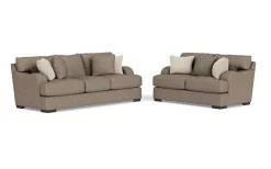 Catamaran Sofa & Loveseat In Coconut Stone