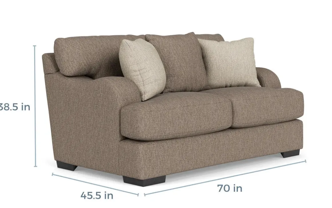 Catamaran Sofa & Loveseat In Coconut Stone