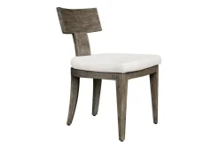 Celini Outdoor Side Chair In Brown, Set Of 2