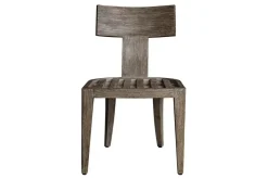 Celini Outdoor Side Chair In Brown, Set Of 2