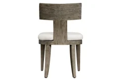 Celini Outdoor Side Chair In Brown, Set Of 2