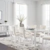 Chalanna Dining Table & 6 Chairs In White