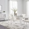 Chalanna Dining Table & 4 Chairs In White