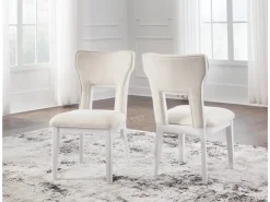 Chalanna Dining Table & 4 Chairs In White