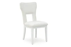 Chalanna Upholstered Side Chair In White, Set Of 2