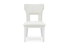 Chalanna Upholstered Side Chair In White, Set Of 2