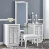 Chalanna Vanity, Mirror & Stool In White
