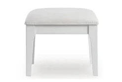 Chalanna Vanity, Mirror & Stool In White