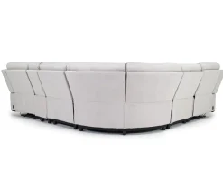 Chanell 6 Piece 2 Power Sectional In New Nappa Gray
