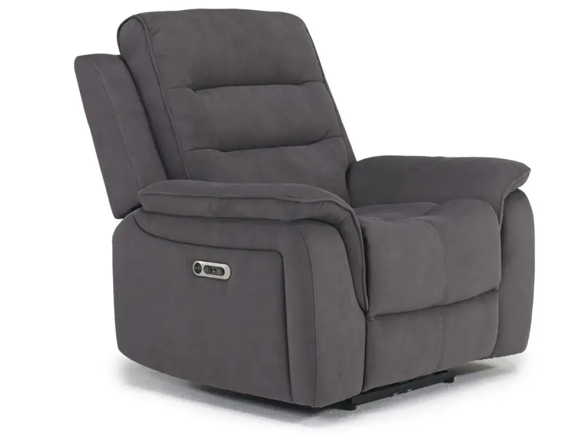 Chanell 2 Power Recliner In New Nappa Gray