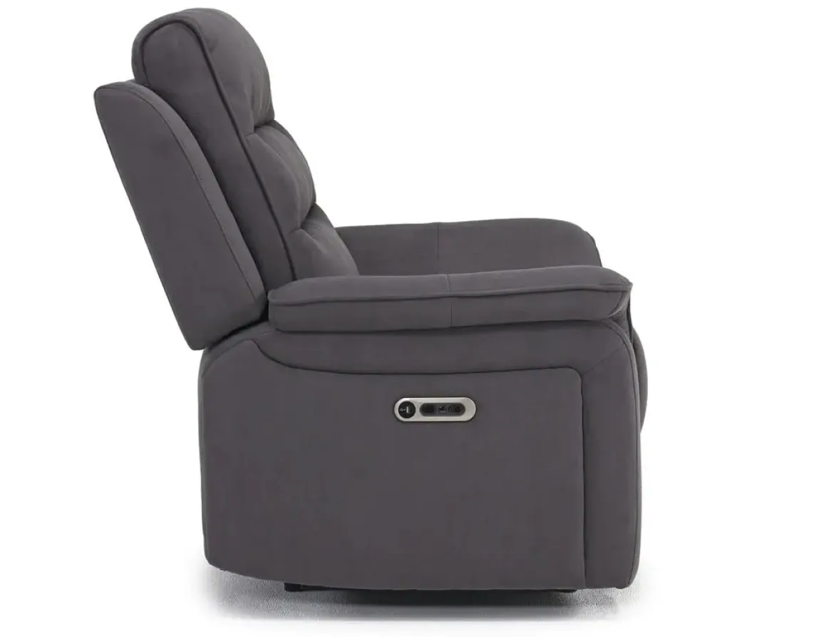 Chanell 2 Power Recliner In New Nappa Gray