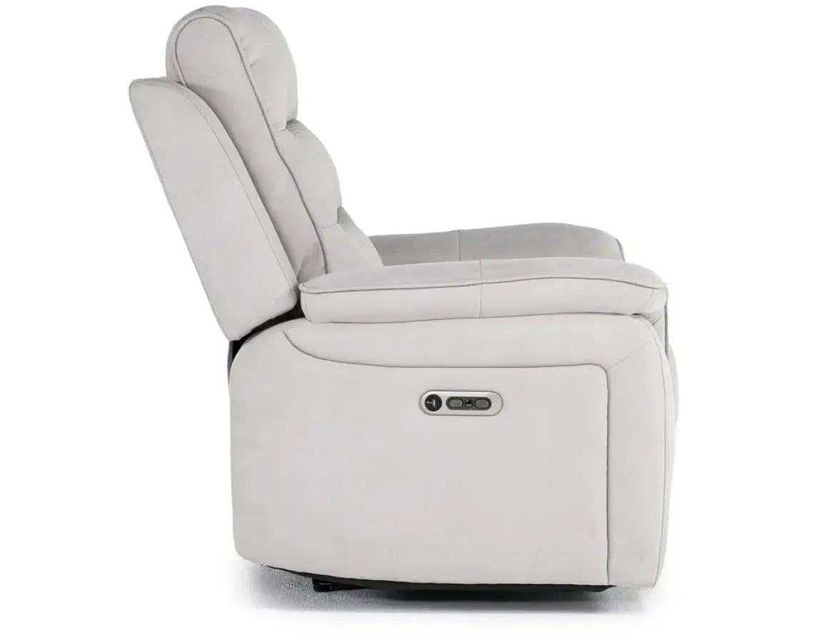 Chanell 2 Power Recliner In New Nappa Gray