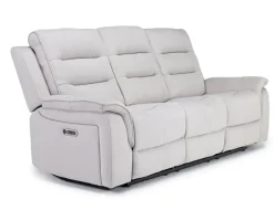 Chanell 2 Power Sofa In New Nappa Gray