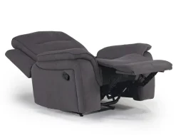 Chanell Recliner In New Nappa Gray