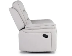 Chanell Recliner In New Nappa Gray