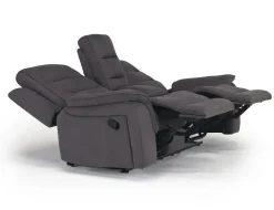 Chanell Reclining Sofa & Console Loveseat In New Nappa Gray