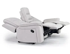 Chanell Reclining Sofa & Console Loveseat In New Nappa Gray