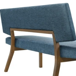 Chanella Dining Bench In Blue