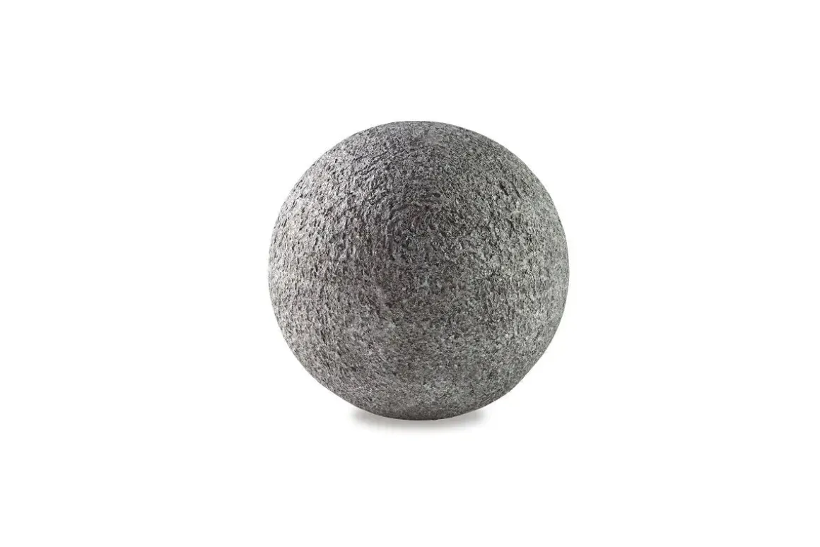 Chanlow Small Round Sculpture In Gray