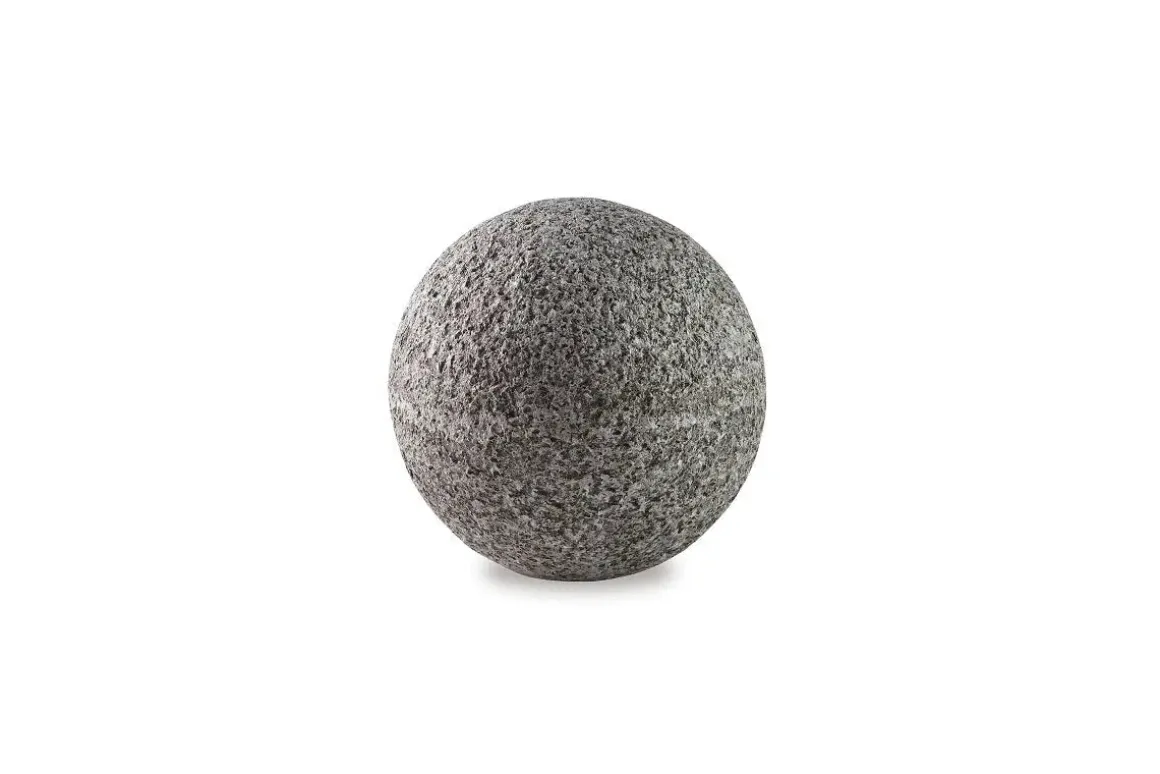 Chanlow Small Round Sculpture In Gray