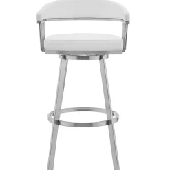 Chelsea Counter Height Swivel Stool In White