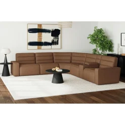 Chelsey 6 Piece Power Sectional In Bozeman Saddle