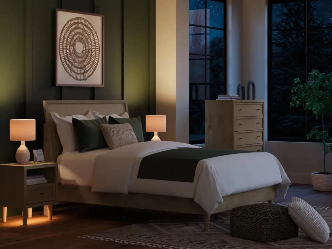 Cielden Nightstand In Tan