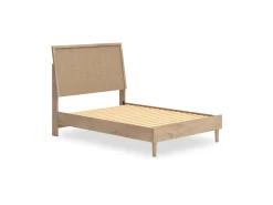 Cielden Panel Bed In Tan, Twin