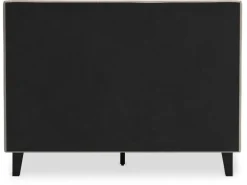 Cielden Upholstered Bed In Soft Gray, Queen