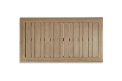 Clare View Outdoor Coffee Table In Grayish Brown