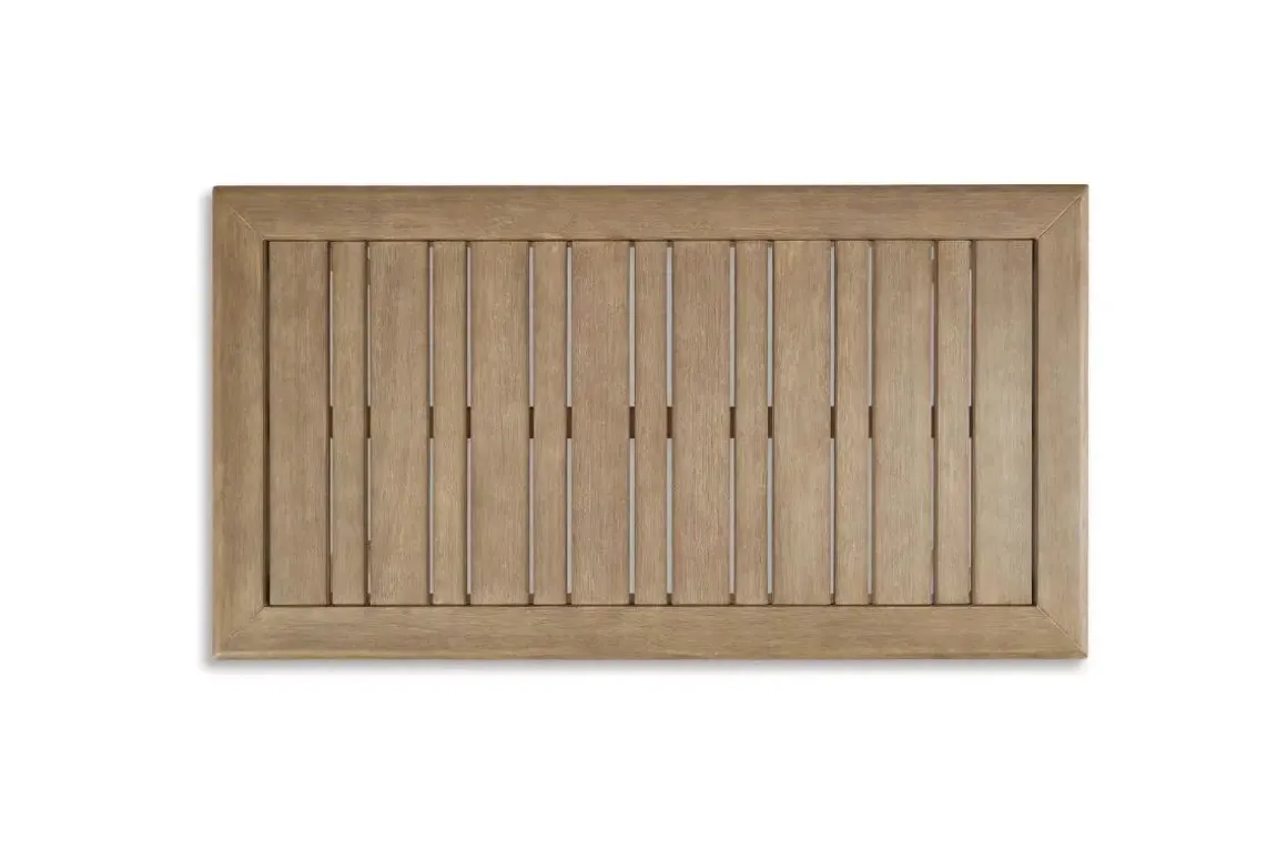 Clare View Outdoor Coffee Table In Grayish Brown