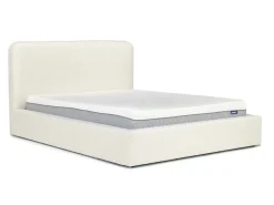 Cloud Boucle Upholstered Panel Bed In Maya Boucle, Queen
