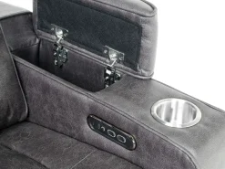 Cody 2 Power Loveseat In Walnut