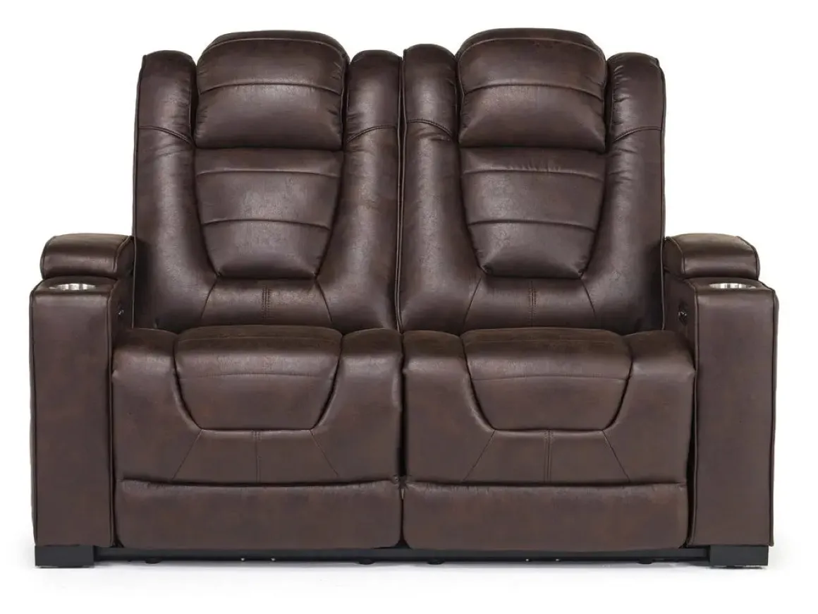 Cody 2 Power Loveseat In Walnut