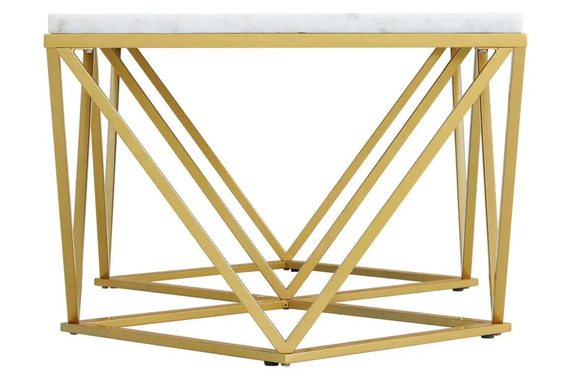 Conner Coffee Table In Marble/Gold