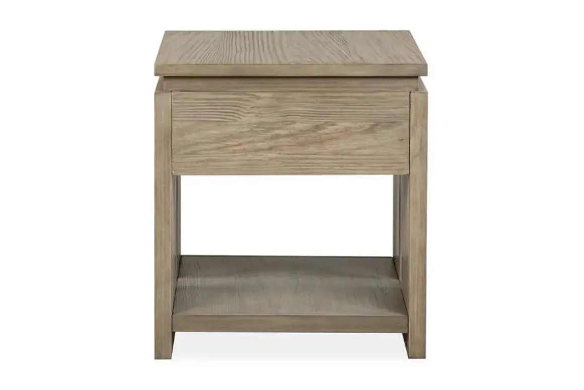 Conrad End Table In Stone Harbor Gray