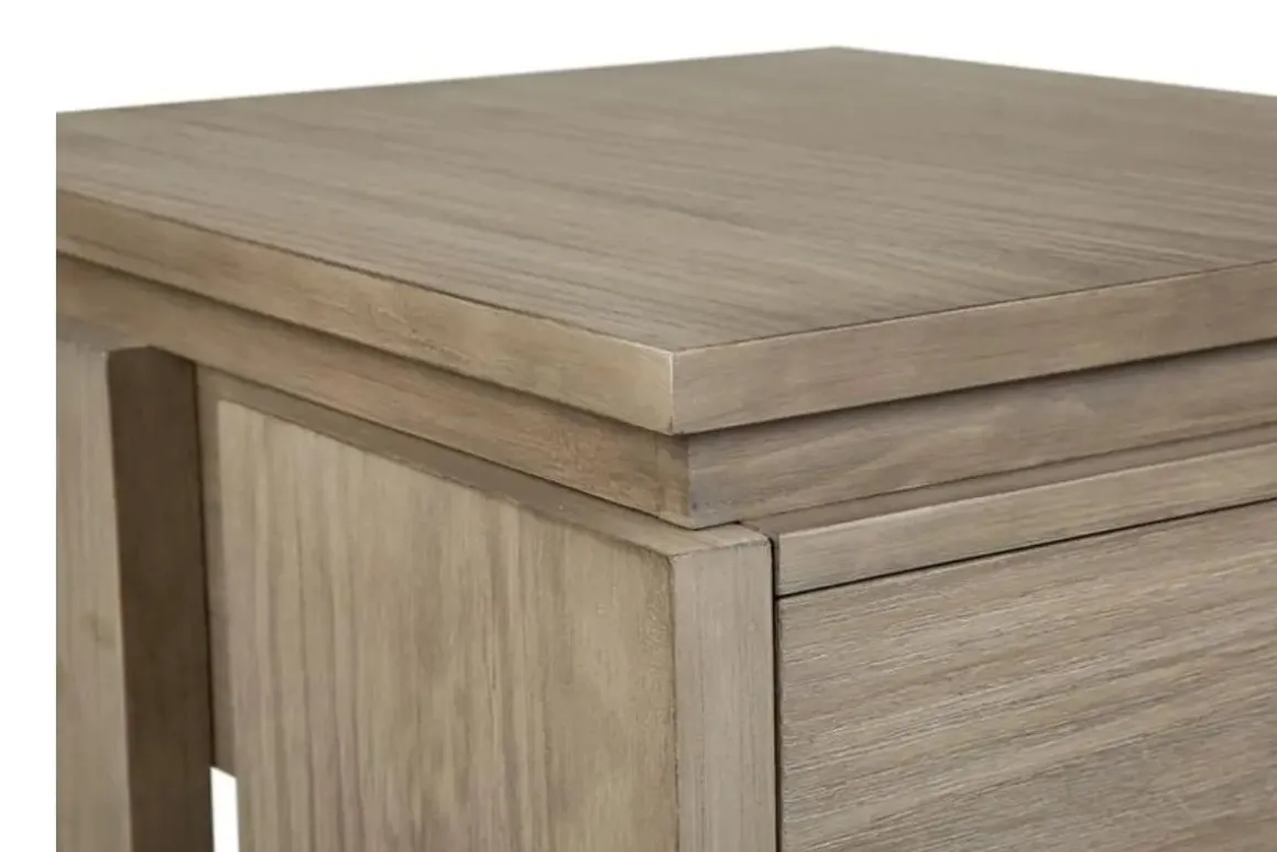 Conrad End Table In Stone Harbor Gray